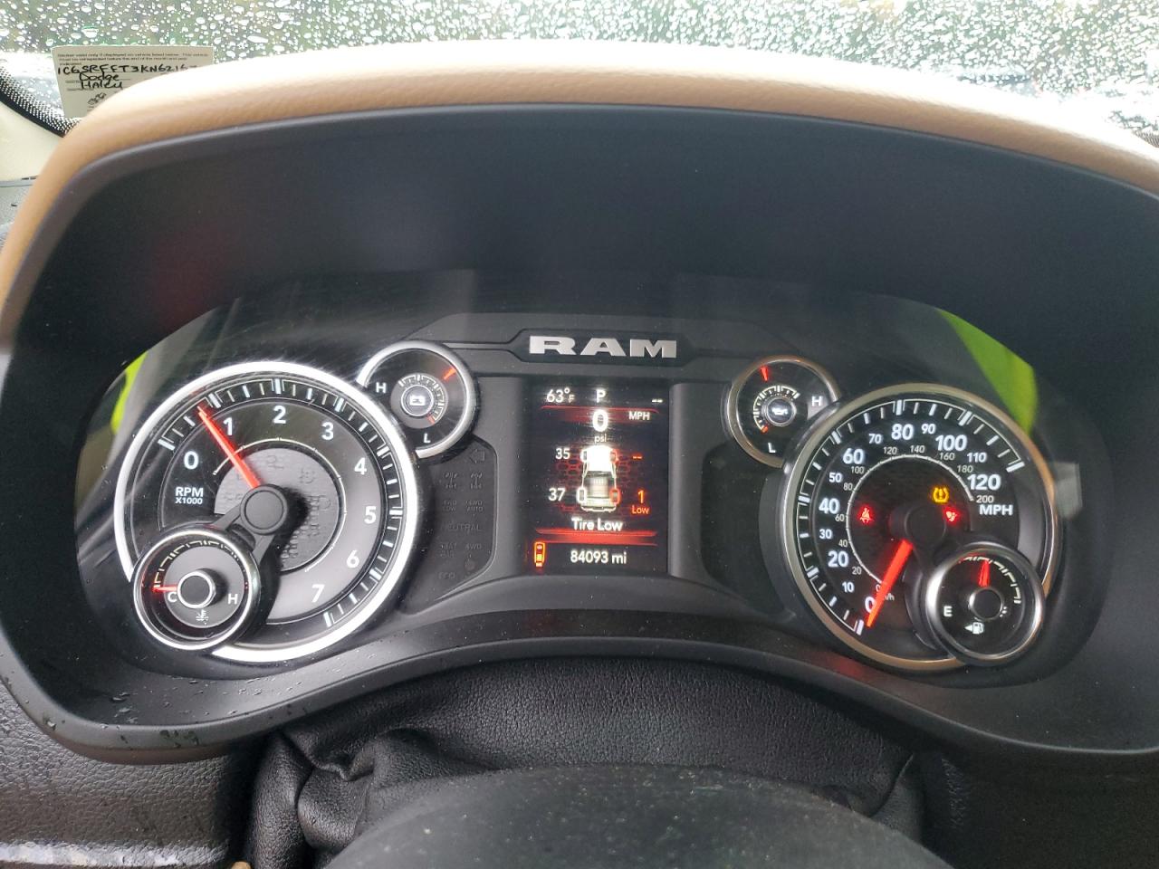 2019 Ram 1500 Big Horn/Lone Star VIN: 1C6SRFFT3KN621670 Lot: 90424245