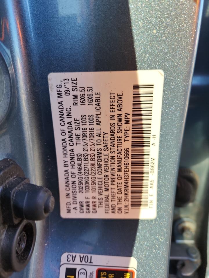 2014 Honda Cr-V Lx VIN: 2HKRM4H37EH610666 Lot: 86057875