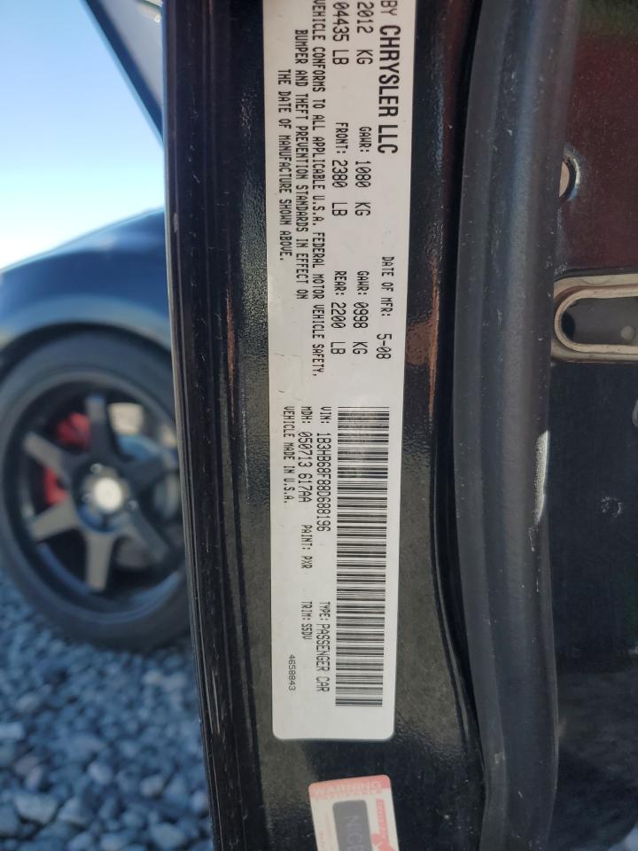 2008 Dodge Caliber Srt-4 VIN: 1B3HB68F88D688196 Lot: 85932955