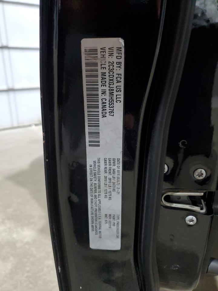 2021 Dodge Charger Scat Pack VIN: 2C3CDXGJ8MH553767 Lot: 86852585