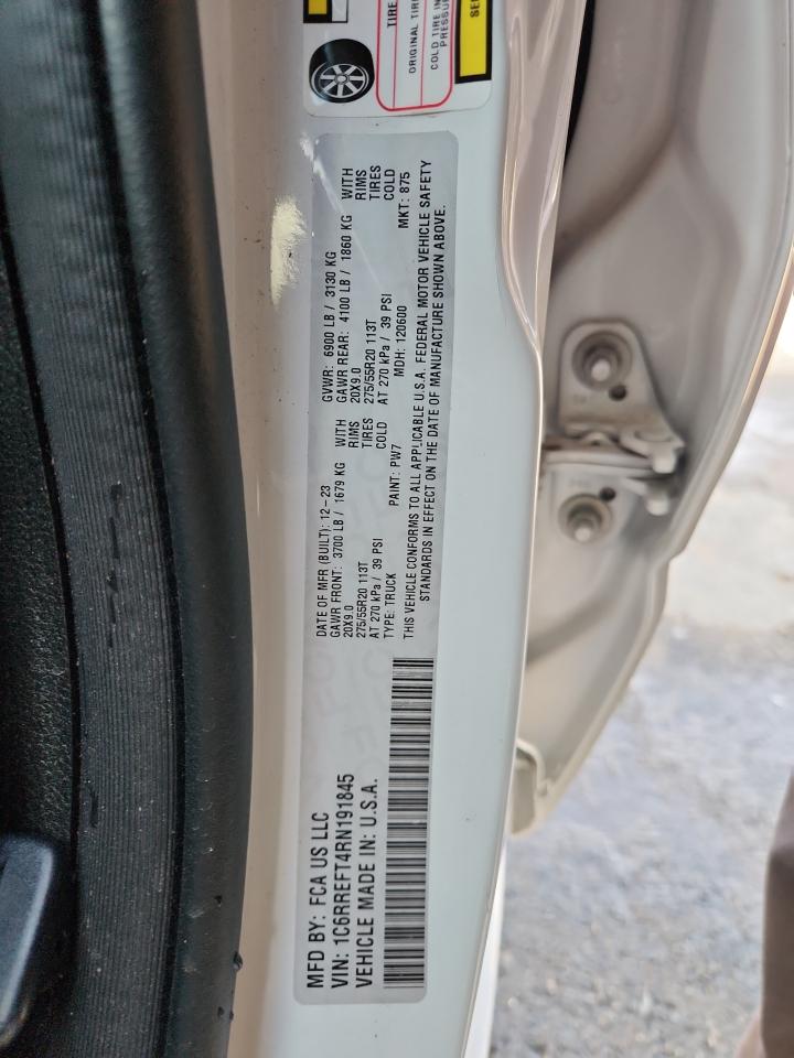 2024 Ram 1500 Big Horn/Lone Star VIN: 1C6RREFT4RN191845 Lot: 86473335