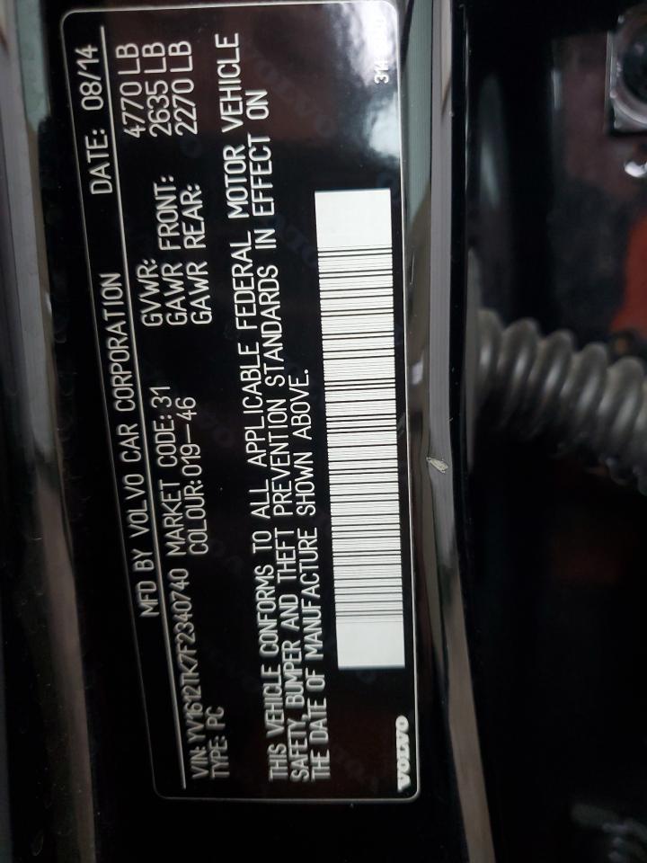 2015 Volvo S60 Premier VIN: YV1612TK7F2340740 Lot: 86437895