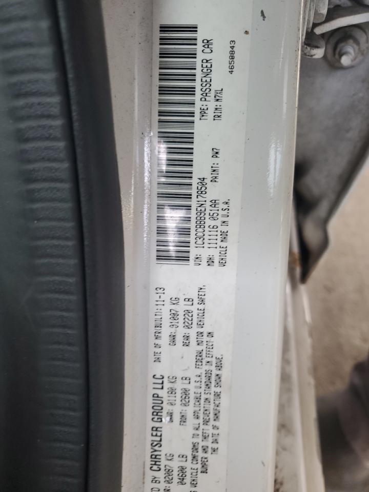 2014 Chrysler 200 Touring VIN: 1C3CCBBB9EN178504 Lot: 90489375