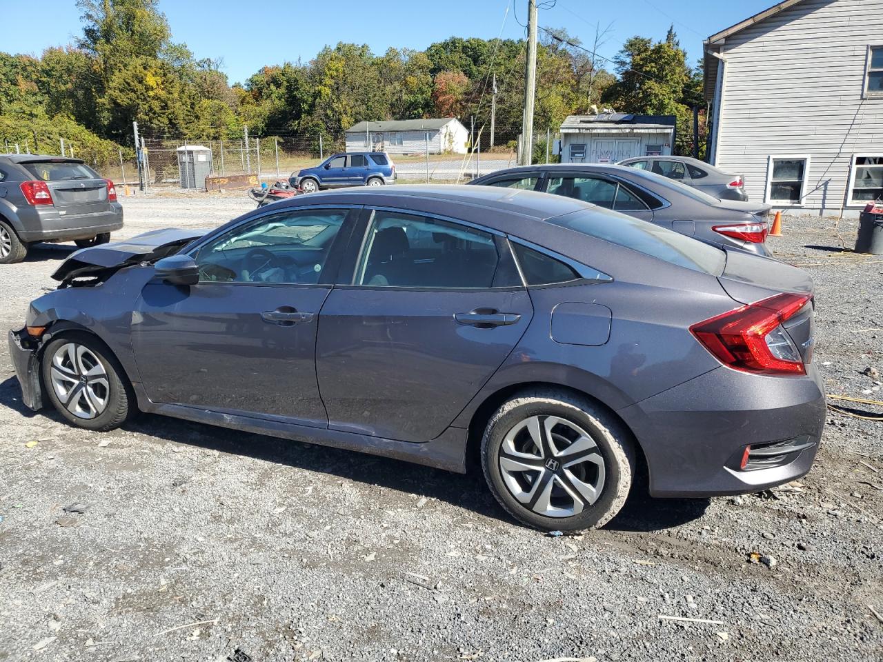 2016 Honda Civic Lx charcoal sedan gas 19XFC2F51GE006438 photo #3