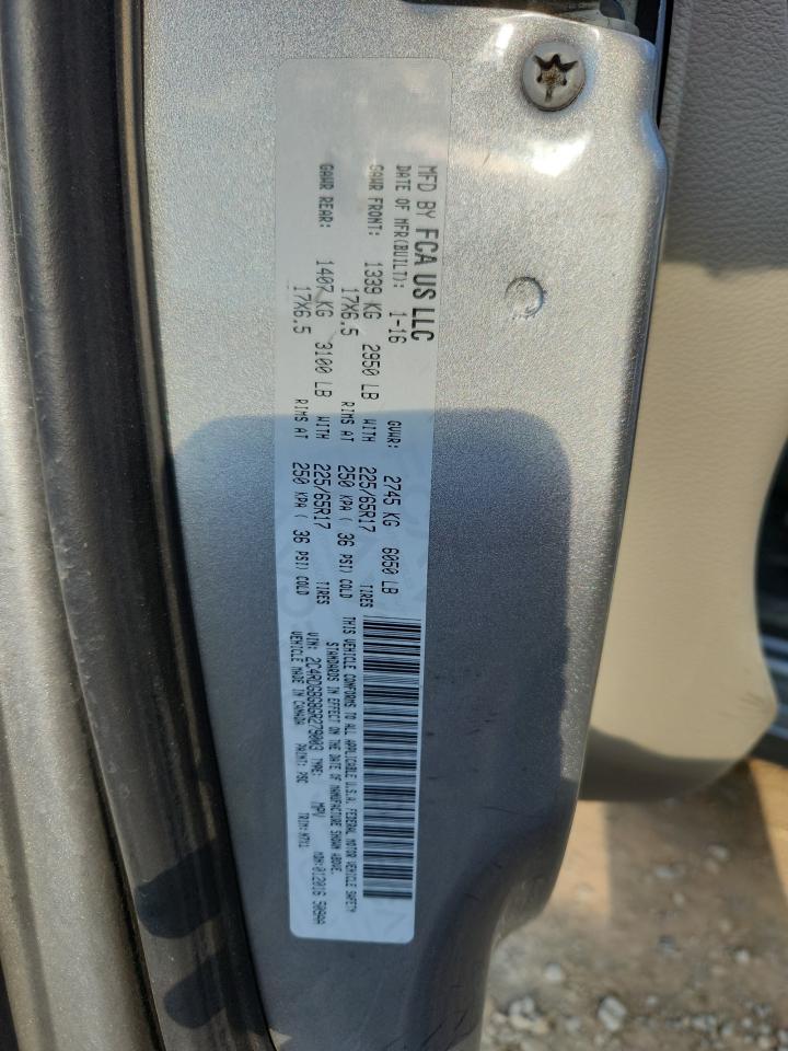 2016 Dodge Grand Caravan Se VIN: 2C4RDGBG8GR279003 Lot: 84634735