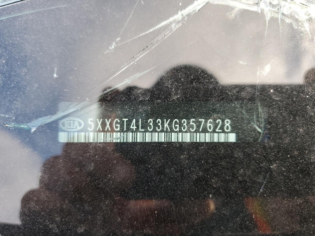 2019 Kia Optima Lx VIN: 5XXGT4L33KG357628 Lot: 85734355