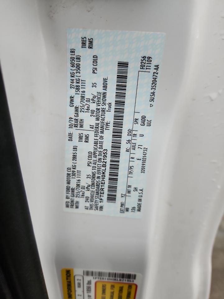 2019 Ford Ranger Xl VIN: 1FTER1EH0KLB21953 Lot: 85174405