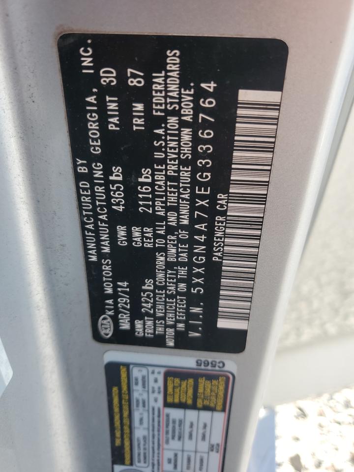 2014 Kia Optima Ex VIN: 5XXGN4A7XEG336764 Lot: 82647025