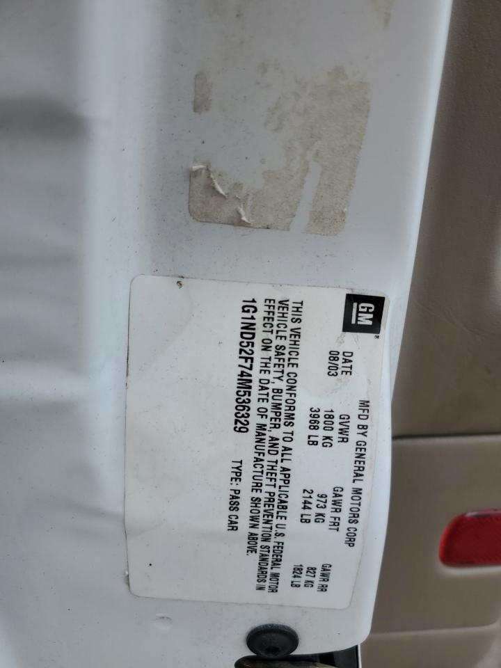 2004 Chevrolet Classic VIN: 1G1ND52F74M536329 Lot: 90662045