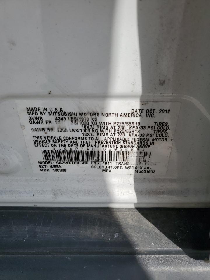 2013 Mitsubishi Outlander Sport Es VIN: 4A4AP3AU1DE006684 Lot: 85759005