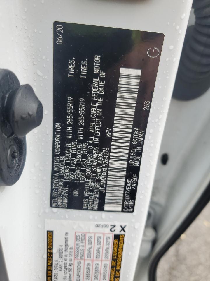 2020 Lexus Gx 460 Premium VIN: JTJAM7BXXL5264276 Lot: 85323305