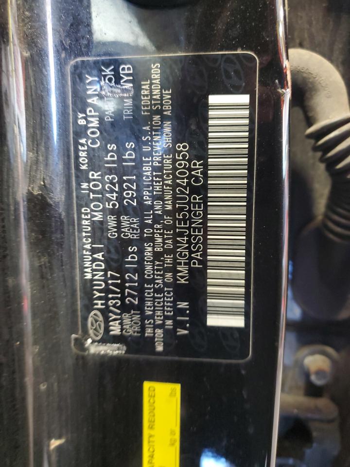 2018 Genesis G80 Base VIN: KMHGN4JE5JU240958 Lot: 84569395