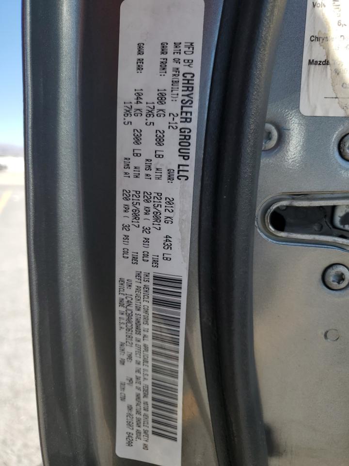 2012 Jeep Compass Sport VIN: 1C4NJCBA0CD618121 Lot: 84818275