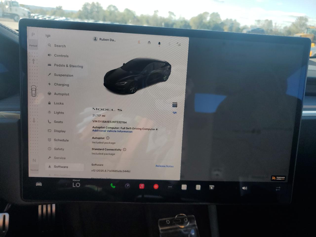 2024 Tesla Model S VIN: 5YJSA1E52RF532784 Lot: 86136605
