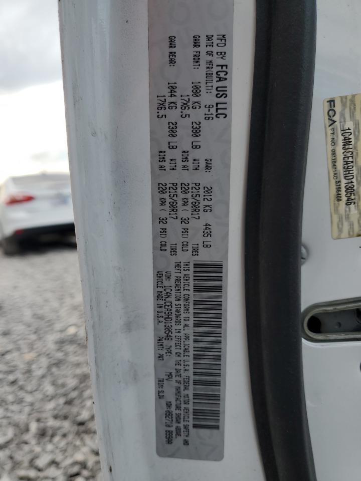 2017 Jeep Compass Latitude VIN: 1C4NJCEA9HD130546 Lot: 85196025