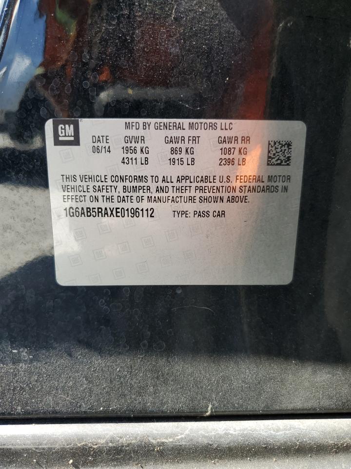 2014 Cadillac Ats Luxury VIN: 1G6AB5RAXE0196112 Lot: 82548605