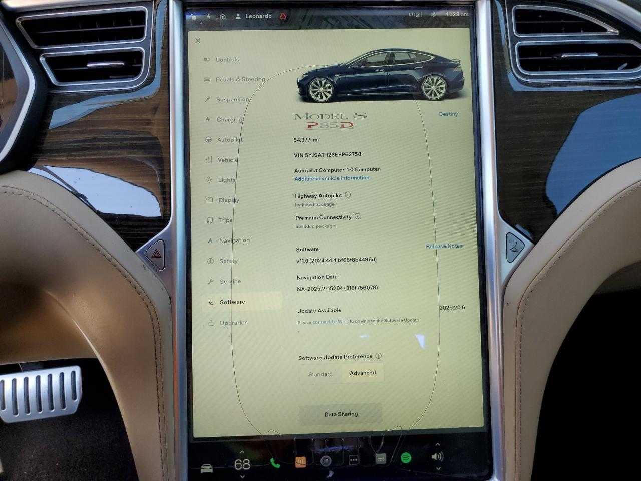 2014 Tesla Model S VIN: 5YJSA1H26EFP62758 Lot: 87243555