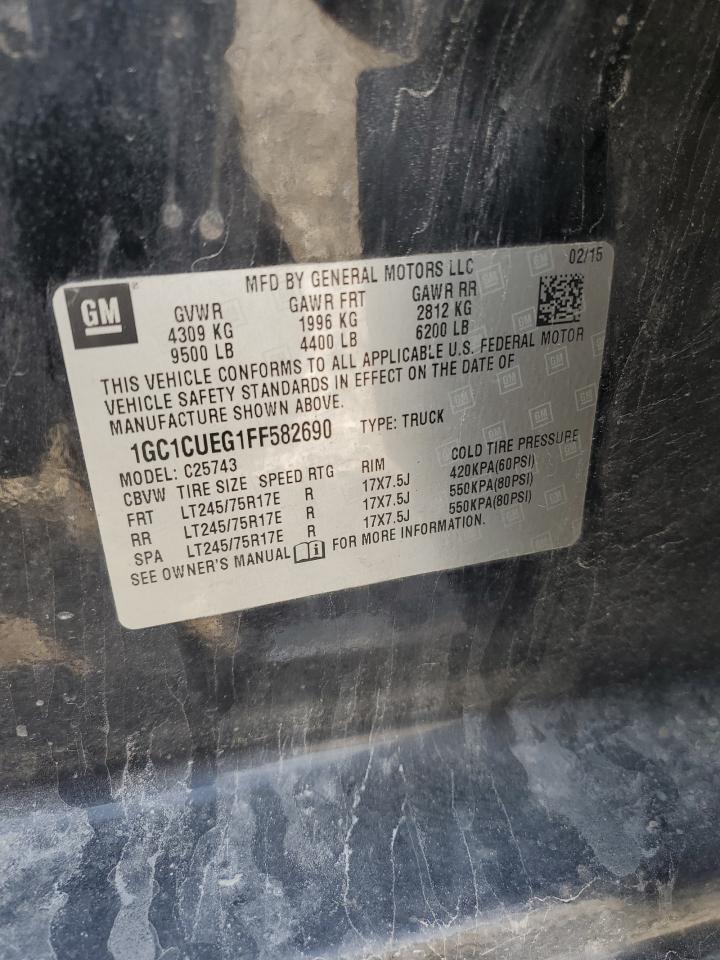 2015 Chevrolet Silverado C2500 Heavy Duty VIN: 1GC1CUEG1FF582690 Lot: 84281485