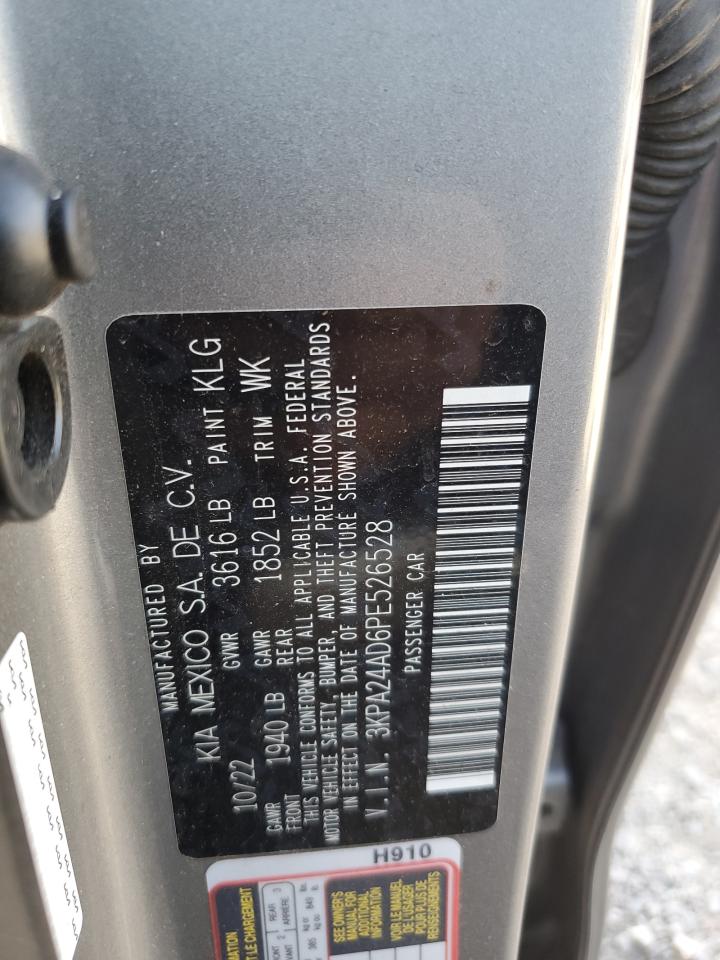 2023 Kia Rio Lx VIN: 3KPA24AD6PE526528 Lot: 87119065