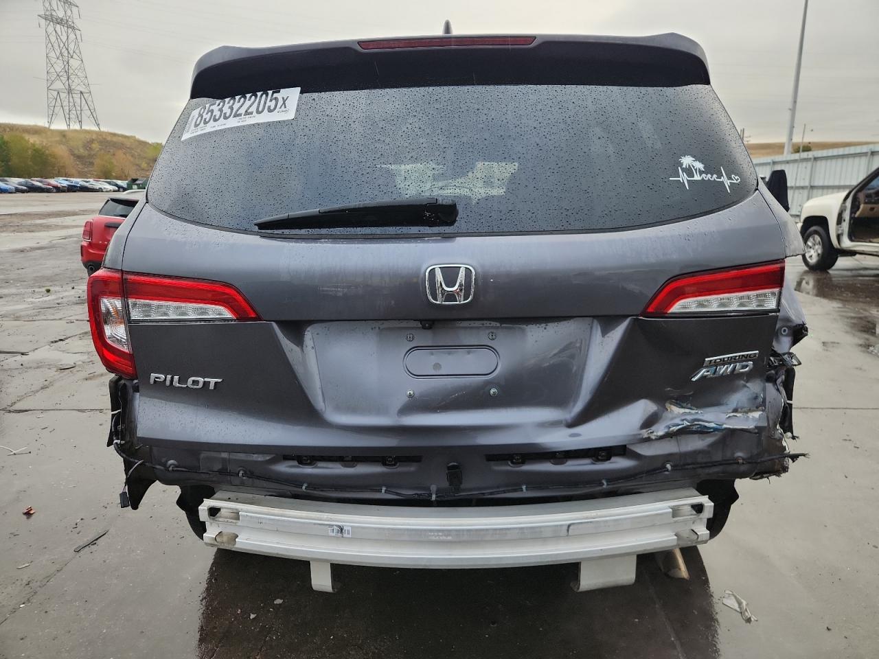 2020 Honda Pilot Touring VIN: 5FNYF6H90LB046599 Lot: 85332205