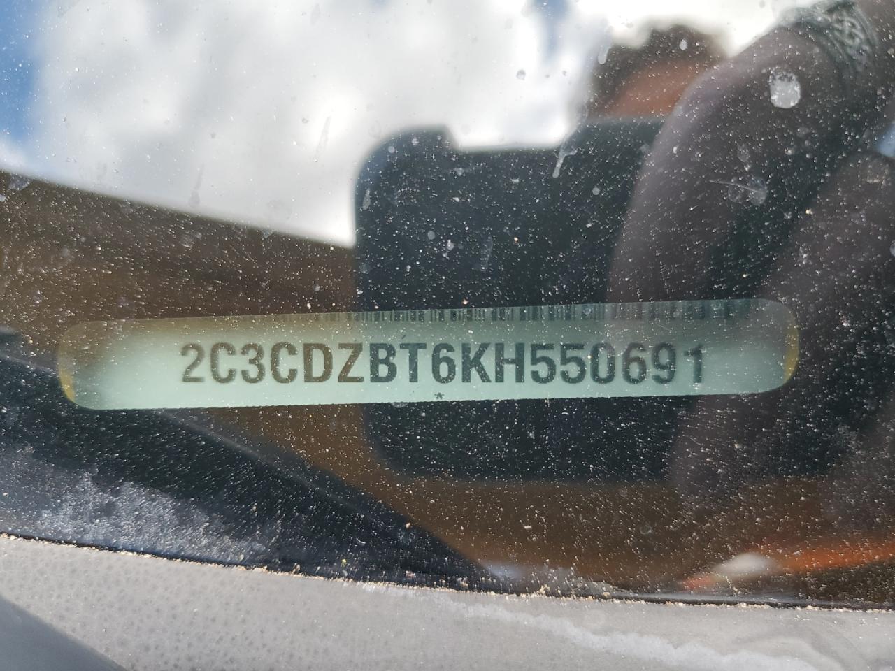 2019 Dodge Challenger R/T VIN: 2C3CDZBT6KH550691 Lot: 89817115