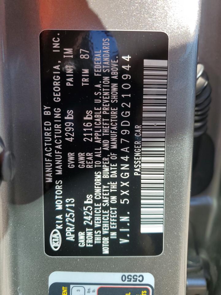 2013 Kia Optima Ex VIN: 5XXGN4A79DG210944 Lot: 87004005