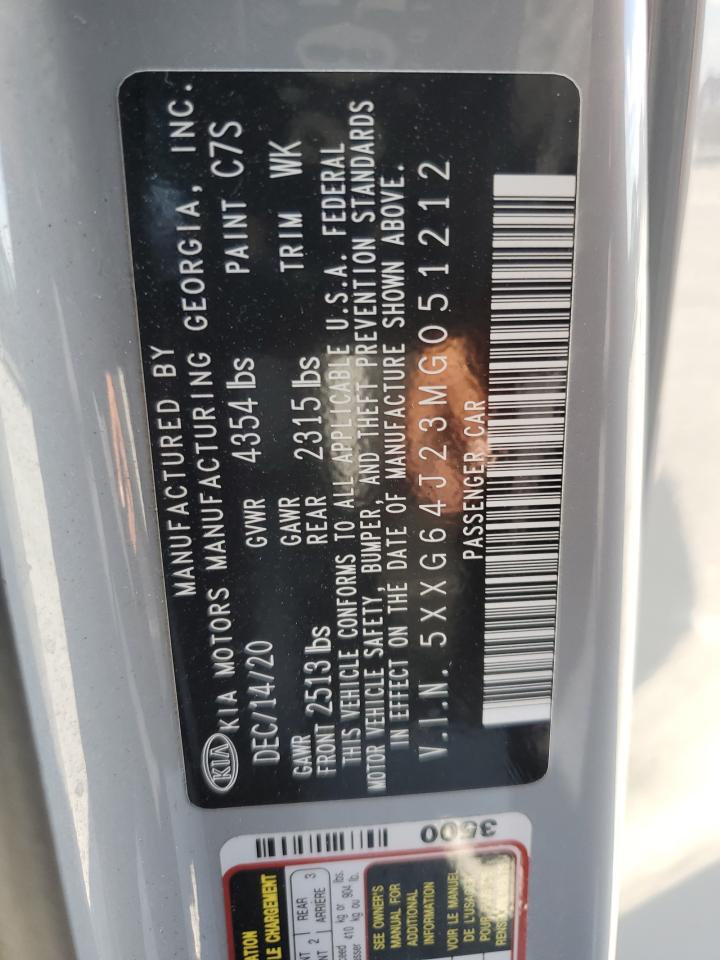 2021 Kia K5 Gt Line VIN: 5XXG64J23MG051212 Lot: 86069895