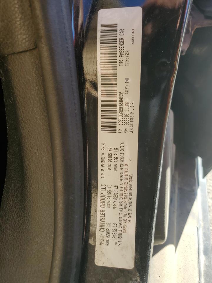 2015 Chrysler 200 Limited VIN: 1C3CCCAB9FN584050 Lot: 82318805