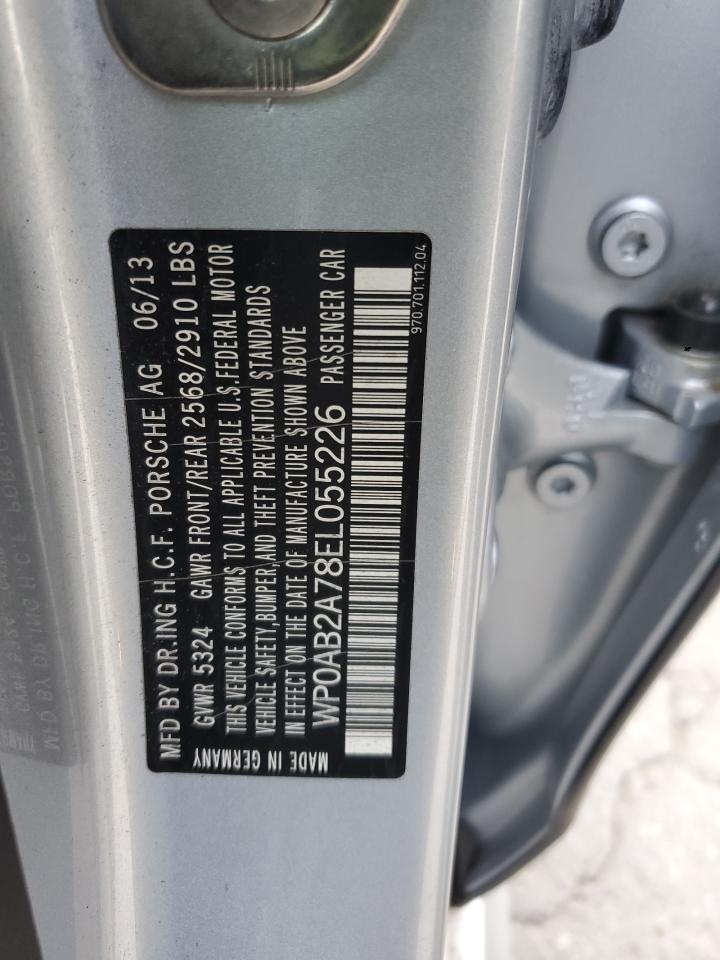 2014 Porsche Panamera S VIN: WP0AB2A78EL055226 Lot: 86305855