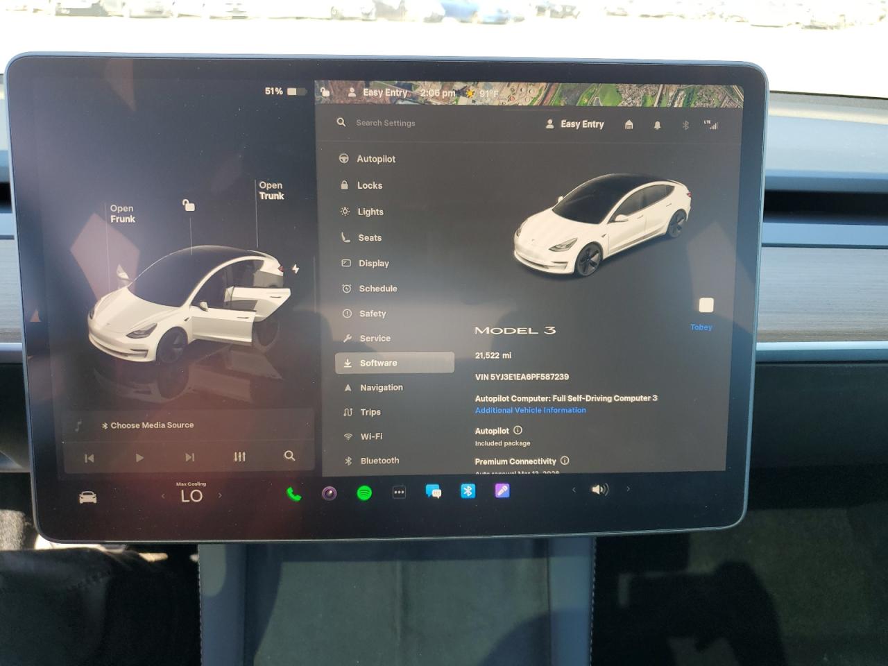 2023 Tesla Model 3 VIN: 5YJ3E1EA6PF587239 Lot: 85532915