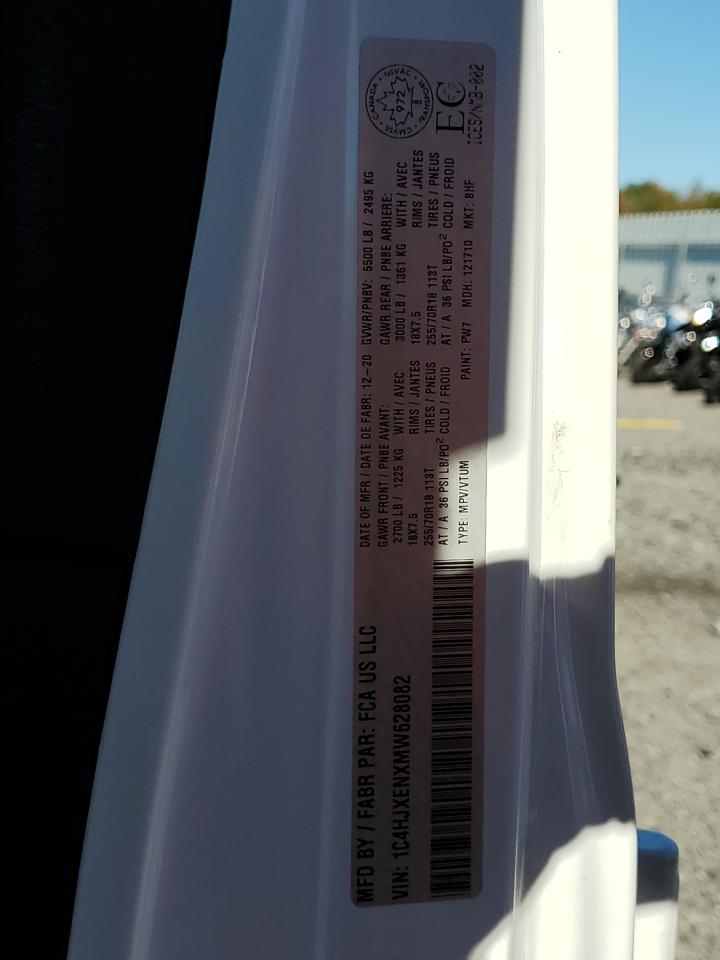 2021 Jeep Wrangler Unlimited Sahara VIN: 1C4HJXENXMW628082 Lot: 85944955