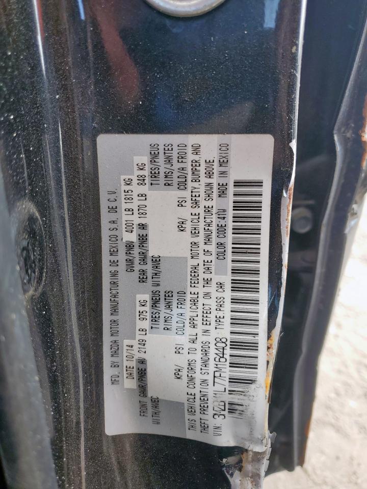 2015 Mazda 3 Touring VIN: 3MZBM1L77FM164408 Lot: 85120895