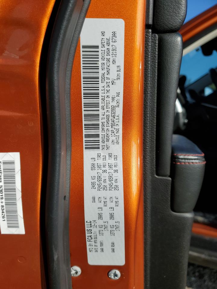 2015 Jeep Cherokee Trailhawk VIN: 1C4PJMBS4FW632992 Lot: 90818565