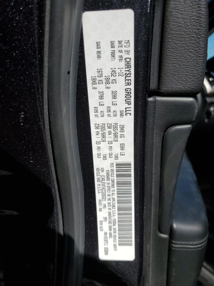 2012 Jeep Grand Cherokee Laredo VIN: 1C4RJFAT4CC226321 Lot: 82360995