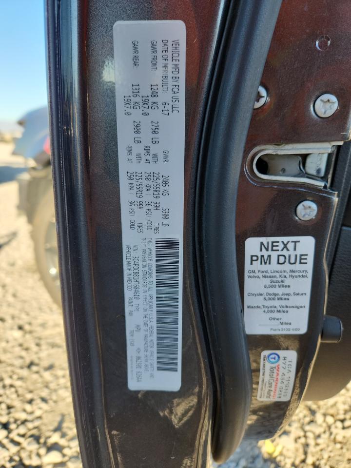 2017 Dodge Journey Sxt VIN: 3C4PDCBB1HT684610 Lot: 90315945