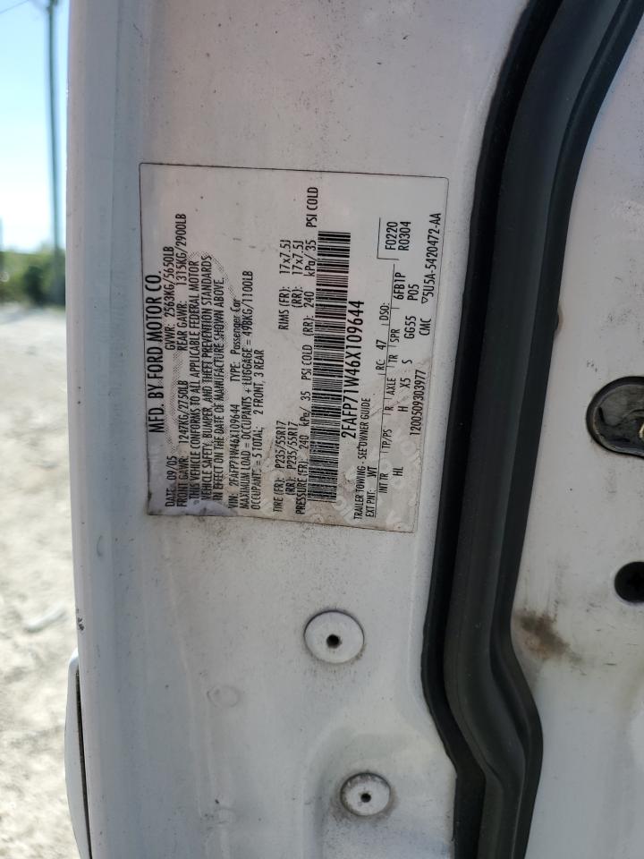 2006 Ford Crown Victoria Police Interceptor VIN: 2FAFP71W46X109644 Lot: 85672935