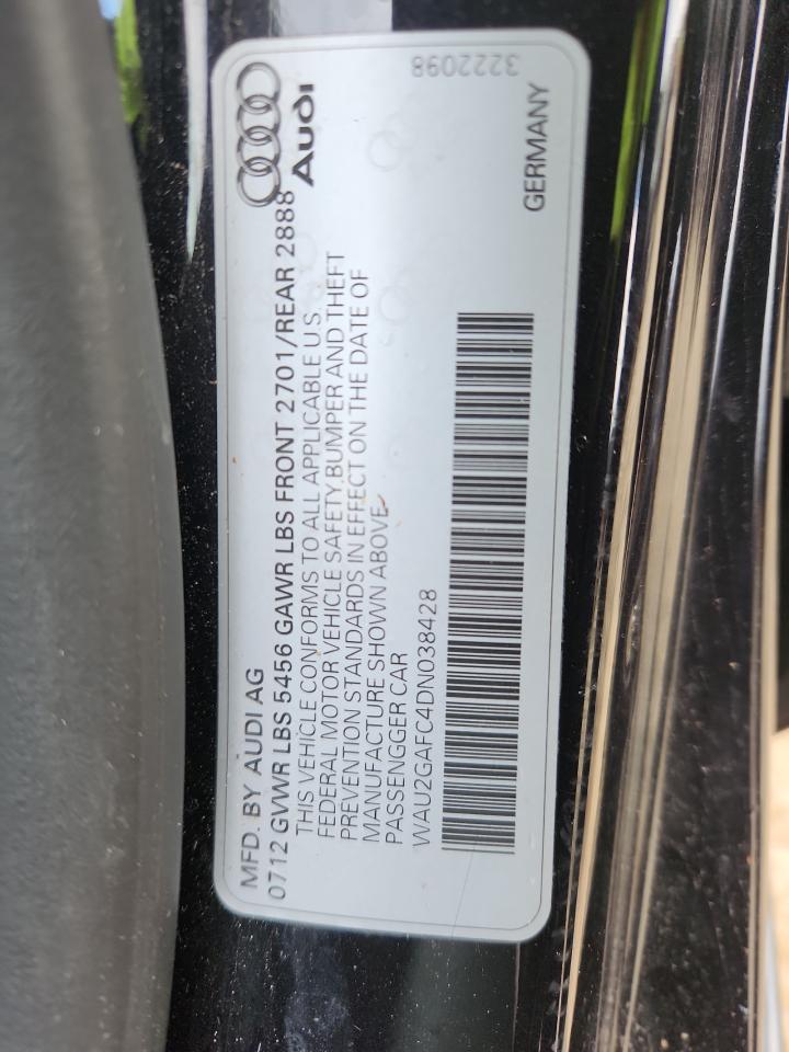 2013 Audi A7 Prestige VIN: WAU2GAFC4DN038428 Lot: 85953945