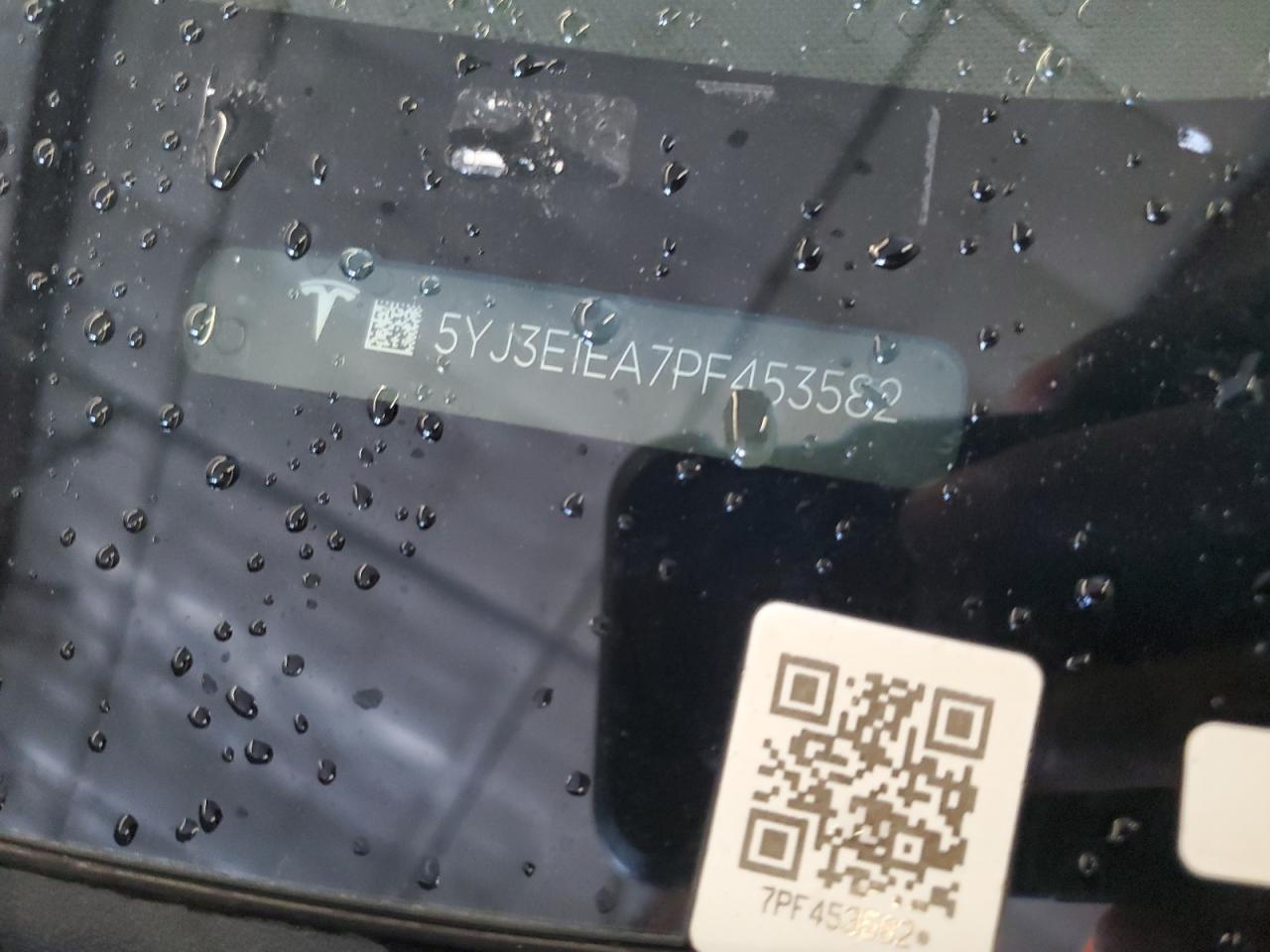 2023 Tesla Model 3 VIN: 5YJ3E1EA7PF453582 Lot: 87237155