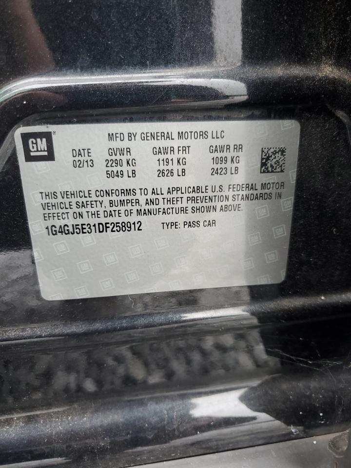 2013 Buick Lacrosse Touring VIN: 1G4GJ5E31DF258912 Lot: 82783495