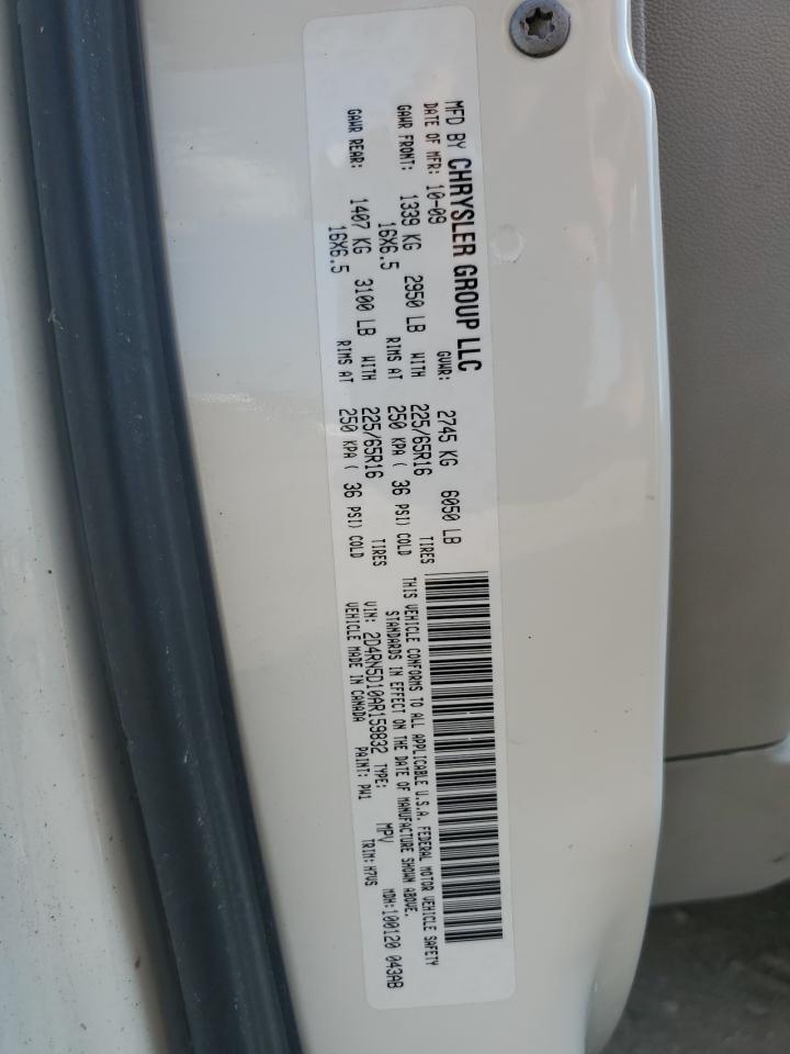 2010 Dodge Grand Caravan Sxt VIN: 2D4RN5D10AR159832 Lot: 85292875