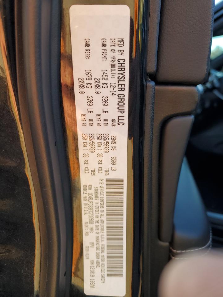 2015 Jeep Grand Cherokee Overland VIN: 1C4RJFCG9FC732568 Lot: 90505595