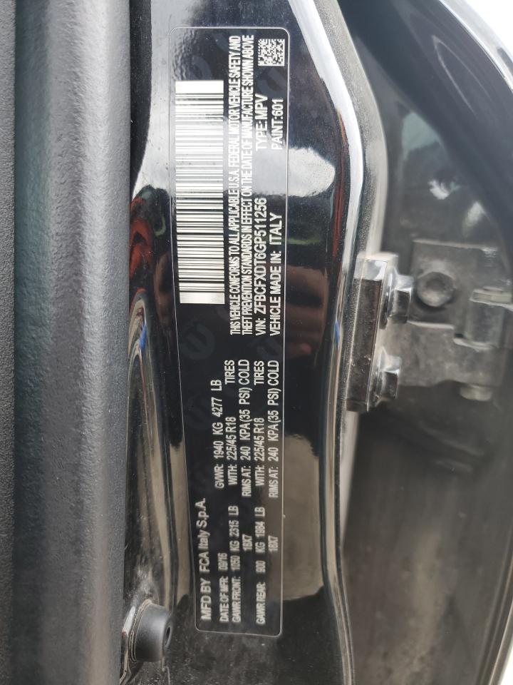 2016 Fiat 500X Lounge VIN: ZFBCFXDT6GP511256 Lot: 82429715