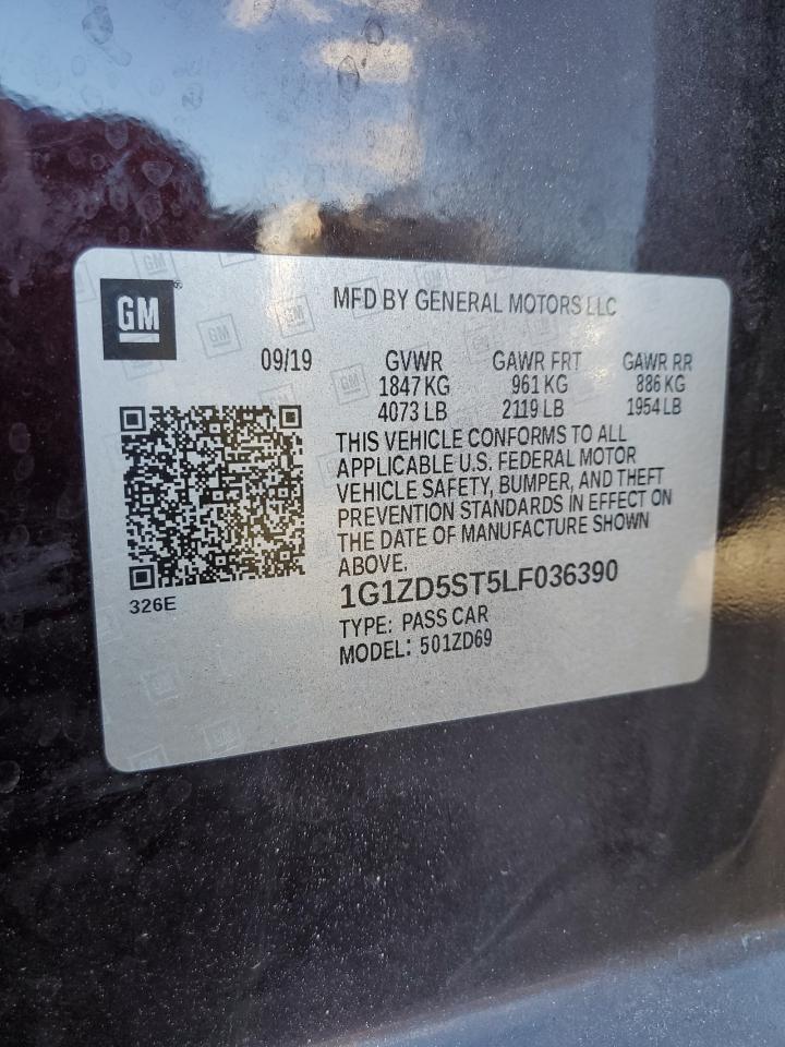 2020 Chevrolet Malibu Lt VIN: 1G1ZD5ST5LF036390 Lot: 85693395