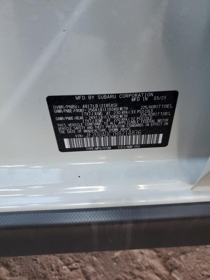 2024 Subaru Crosstrek Premium VIN: JF2GUADC7R8214836 Lot: 81879625