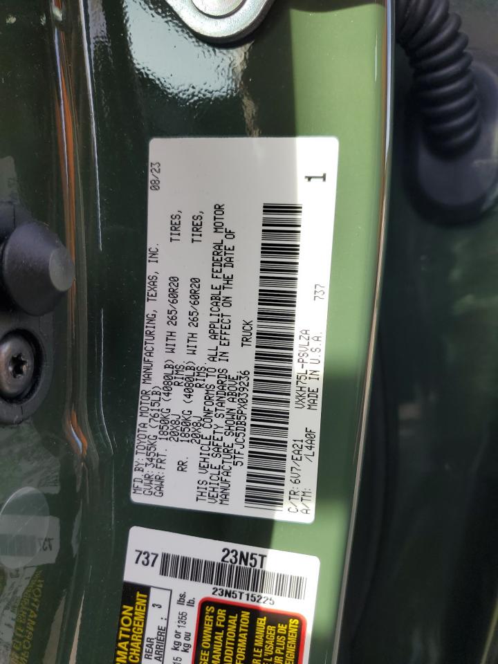 2023 Toyota Tundra Crewmax Limited VIN: 5TFJC5DB5PX039236 Lot: 84391235