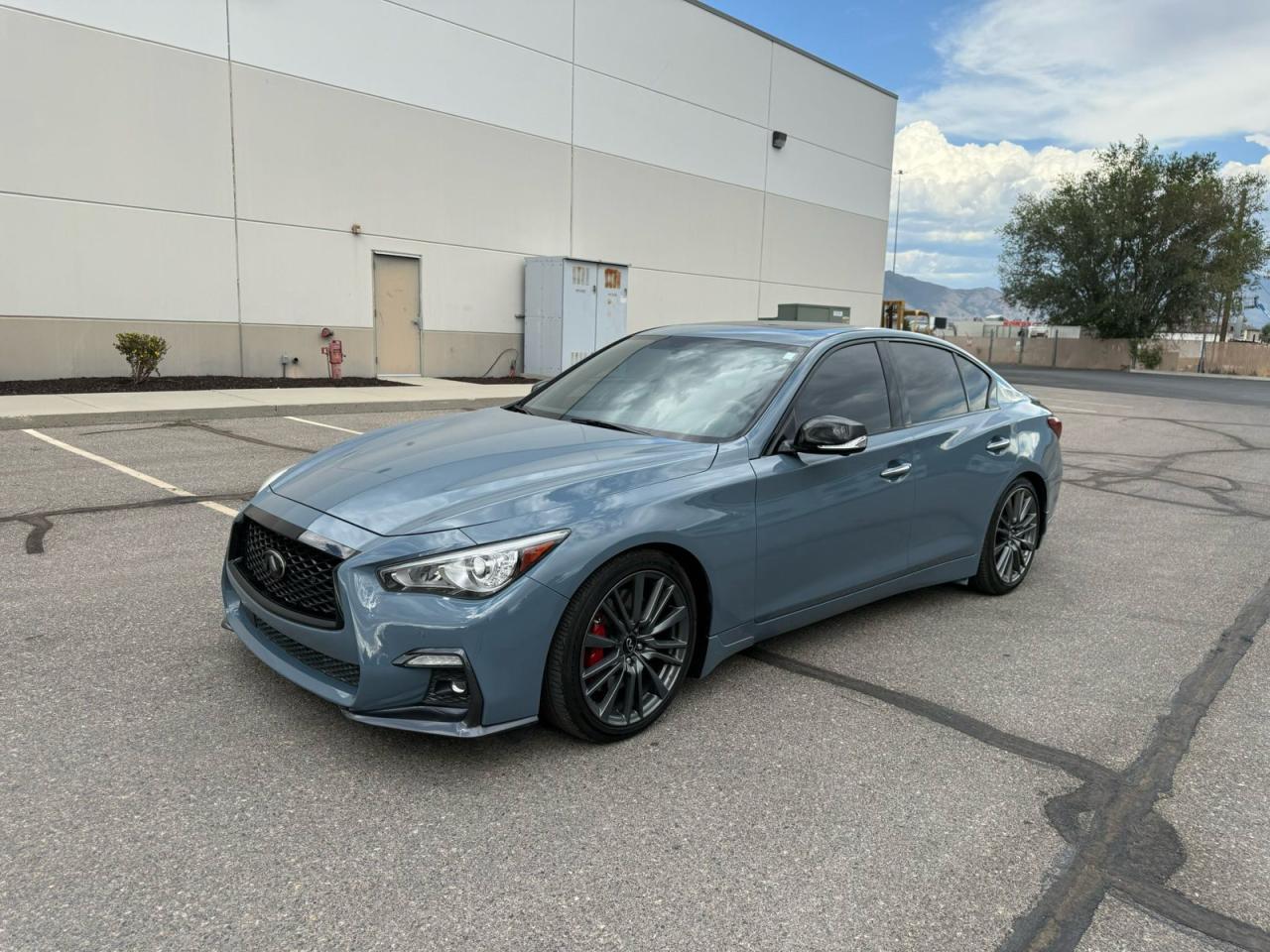 2021 Infiniti Q50 Red Sport 400 turquoise null gas JN1FV7DR0MM880468 photo #3