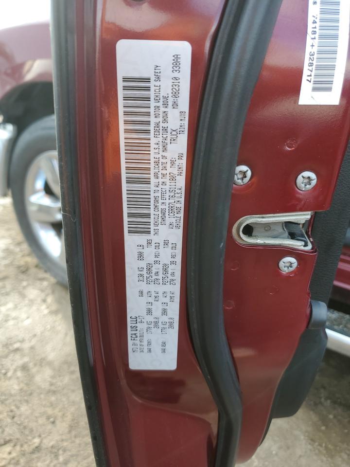 2018 Ram 1500 Slt VIN: 1C6RR7LT6JS111807 Lot: 84619935