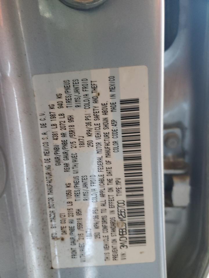 2021 Mazda Cx-30 Select VIN: 3MVDMBBL9MM256700 Lot: 85756035