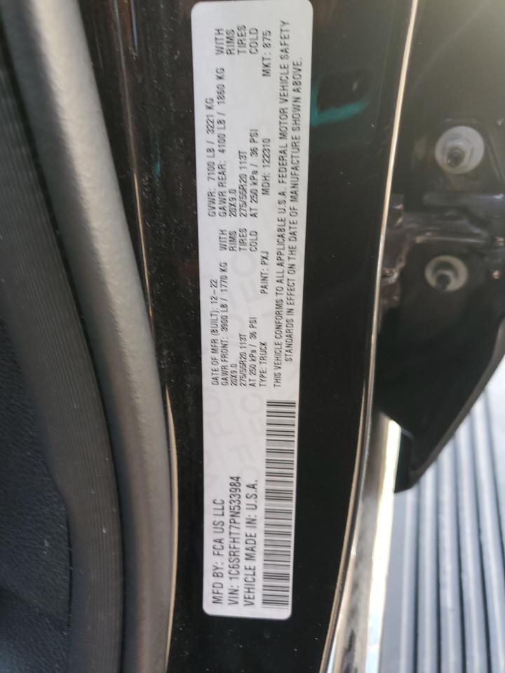 2023 Ram 1500 Limited VIN: 1C6SRFHT7PN533984 Lot: 81782925