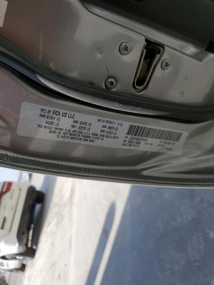 2016 Dodge Dart Sxt VIN: 1C3CDFBBXGD775397 Lot: 85088105